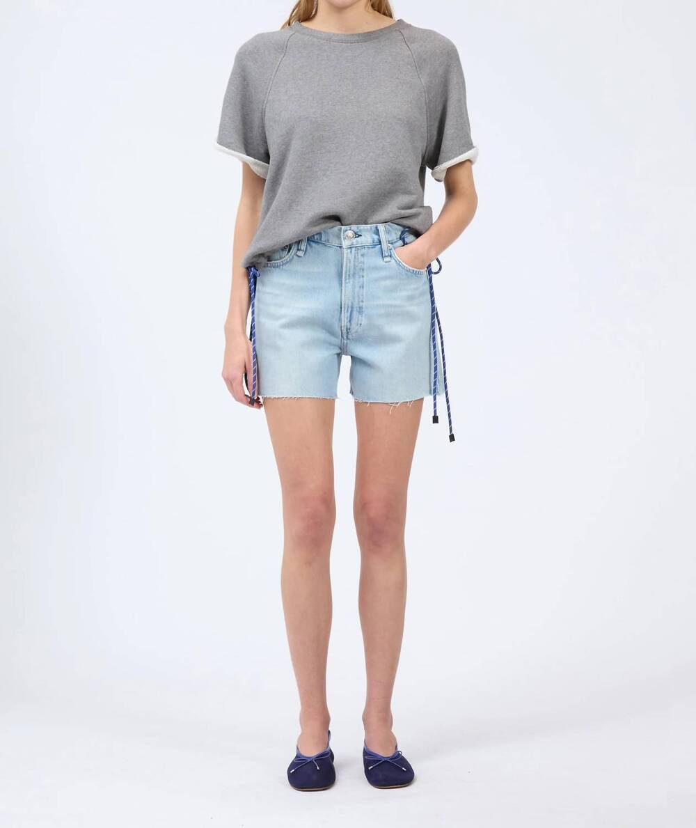 NEW RAG & BONE vintage cut off high waist shorts in azalea